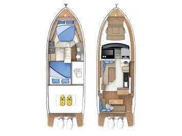 Yachtcharter SealineC335V layout