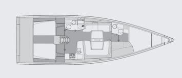 Yachtcharter ElanE6 layout