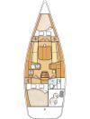 Yachtcharter First35 Rhea layout