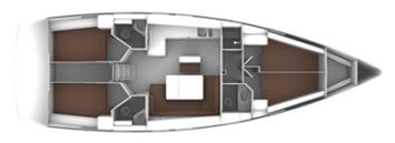 Yachtcharter BavariaCruiser46 ECONOMY layout