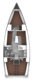 Yachtcharter BavariaCruiser37 ECONOMY layout