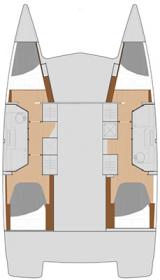 Yachtcharter Lucia40 CLASS layout