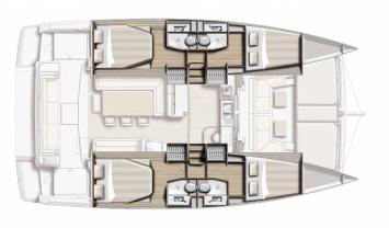Yachtcharter Bali4 ECONOMY layout