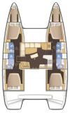 Yachtcharter Lagoon 42 4 2cab 4wc grundriss 1