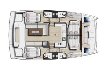 Yachtcharter BaliCatspace layout