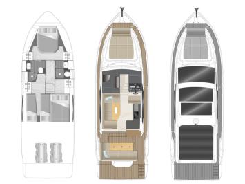 Yachtcharter SealineC390 layout