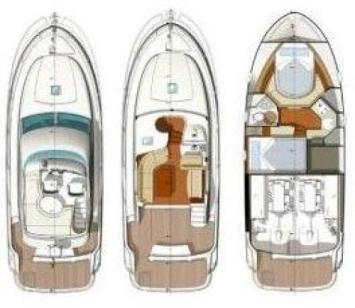 Yachtcharter Prestige32Fly layout