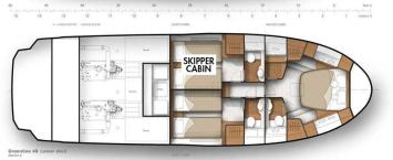 Yachtcharter GreenlineFlyHybrid48 layout