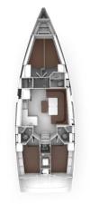 Yachtcharter BavariaCruiser46Style Giovanna layout