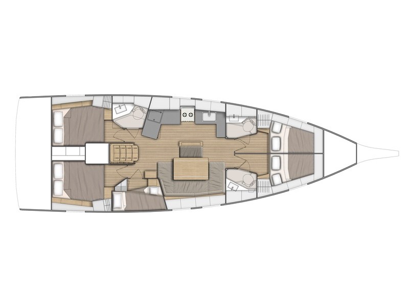 Oceanis 46.1 Grundriss
