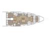 Yachtcharter Oceanis46 Circe layout