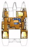 Yachtcharter Lagoon 420 3cab 3wc grundriss 2