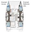 Yachtcharter Leopard45 Dou Reve V layout