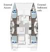 Yachtcharter Leopard45 Prince Frederick layout