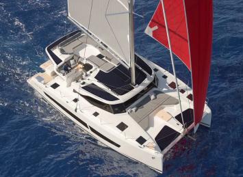 Yachtcharter FountainePajotNew44QuatourELECTRIC 41cab