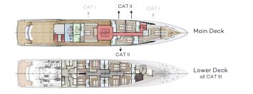 Yachtcharter ICY55 layout
