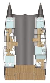 Yachtcharter Wave50 5cab Wave layout