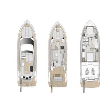 Yachtcharter FerrettiYachts500 31cab layout