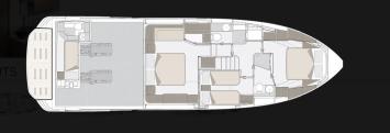 Yachtcharter Azimut53Fly layout
