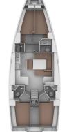 Yachtcharter BavariaCruiser46 Tuerredda layout