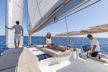 Yachtcharter FountainePajotNew44Quatour 42cab 8