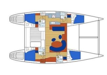 Yachtcharter Lagoon 470 Grundriss4 Cab 4WC