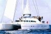 Yachtcharter Lagoon 470 Bugansicht 4Cab 4WC 1