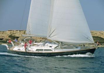 Yachtcharter Moody 54 Seitenansicht