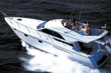 Yachtcharter Princess 420 Luftansicht jpg