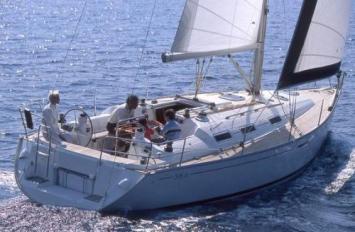 Yachtcharter Dufour 385 Heckansicht 3 Cab 1 WC