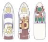 Yachtcharter Astondoa 46 Grundriss 3 Cab 2 WC