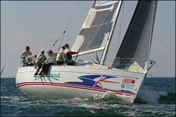 Yachtcharter Sun Fast 35 Bugansicht 3 Cab 1 WC