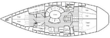 Yachtcharter Bavaria 430 caribic 4cab layout