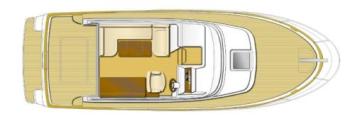Yachtcharter ACM 31 Elite Decksplan 2 Cab 1 WC