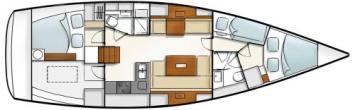 Yachtcharter Hanse 430 E Grundriss 3 Cab 1