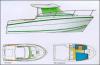 Yachtcharter Merry Fisher 695 Grundriss 1 Cab 1 WC