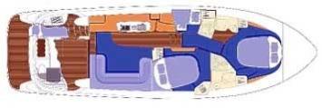 Yachtcharter sealine_T47 Grundriss