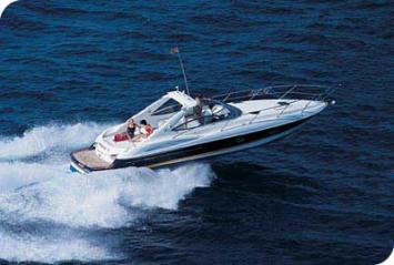 Yachtcharter Sunseeker Superhawk 40 Seitenansicht