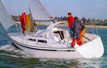 Yachtcharter Moody 31 MKI Seitenansicht