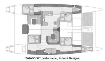Yachtcharter Tango 52 (4+1Cab/2WC) Grundriss