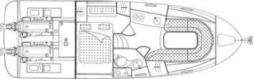 Yachtcharter Bavaria 30 sport 1cab layout