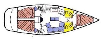 Yachtcharter Gib Sea 364 Grundriss 3 Cab