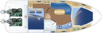 Yachtcharter Bavaria 300 sport 1cab layout