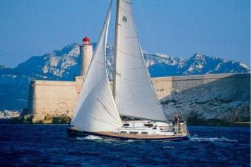 Yachtcharter Dufour 40 Performance Seitenansicht 2 Cab