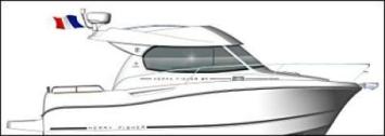 Yachtcharter Merry Fisher 815 Segelplan 1 Cab 1 WC