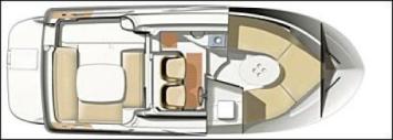 Yachtcharter Merry Fisher 655 Grundriss 1 Cab 1 WC