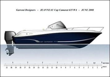 Yachtcharter Cap Camarat 635 WA Segelplan 1 Cab 1 WC