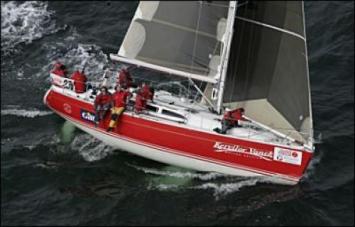 Yachtcharter Sun Fast 40.3 Bugansicht 2 Cab 2 WC