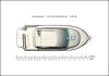 Yachtcharter Merry Fisher 805 Decksplan 1 Cab 1 WC