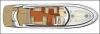 Yachtcharter Prestige 50 Decksplan 3+1 Cab 3 WC